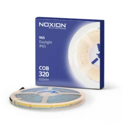 Noxion Led-Ljusslingor Naga 5 Meter 24V - 320LEDs/m - COB - 8W/m - 965 Dagsljus | 8mm - IP65 - Bästa Färgåtergivning