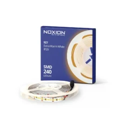 Noxion Led-Ljusslingor Naga 5 Meter IP20 SMD2835/240 24V 16W/m 930 /10mm/2m + DC Sladd
