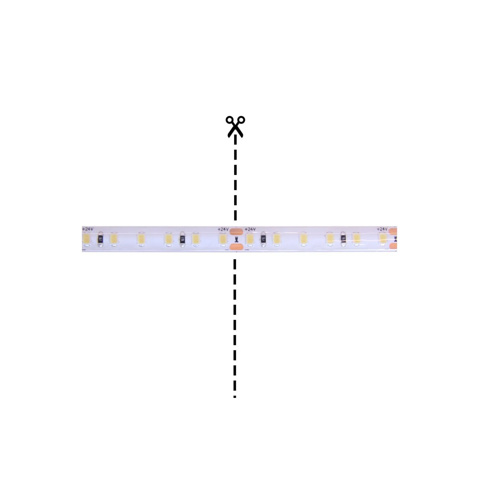 Noxion Led-Ljusslingor Naga 5 Meter 24V - 120LEDs/m - 9.6W/m - 965 Dagsljus | 8mm - IP65 - Bästa Färgåtergivning - SMD2835