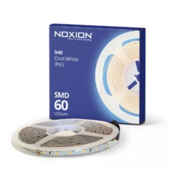 Noxion Led-Ljusslingor Naga 5 Meter 24V - 60LEDs/m - 4.8W/m - 940 Kallvit | 8mm - IP65 - Bästa Färgåtergivning - SMD2835
