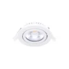 Noxion LED Lutningsbar Slim Spot Vit Runda 6W 350lm 60D - 920-930 Dim To Warm | 85mm - IP54 - Dimbar - Bästa Färgåtergivning