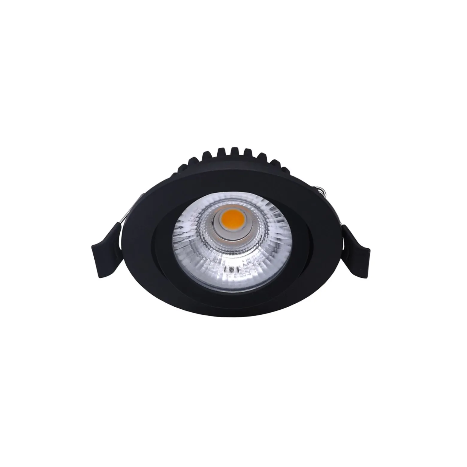 Noxion LED Lutningsbar Slim Spot Svart Runda 5W 550lm 60D - 940 Kallvit | 85mm - IP54 - Dimbar - Bästa Färgåtergivning