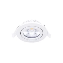 Noxion LED Lutningsbar Slim Spot Vit Runda 6W 520lm 60D - 927 Extra Varm Vit | 85mm - IP54 - Dimbar - Bästa Färgåtergivning