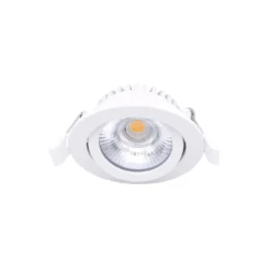 Noxion LED Lutningsbar Slim Spot Vit Runda 6W 520lm 60D - 927 Extra Varm Vit | 85mm - IP54 - Dimbar - Bästa Färgåtergivning