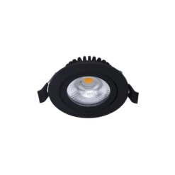 Noxion LED Lutningsbar Slim Spot Svart 6W 550lm - 930 Varm Vit | Utskärning 75mm - IP54 - Bästa färgåtergivning