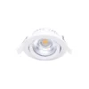Noxion LED Lutningsbar Slim Spot Vit Runda 5W 550lm 60D - 940 Kallvit | 85mm - IP54 - Dimbar - Bästa Färgåtergivning
