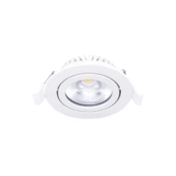 Noxion LED Lutningsbar Slim Spot Vit 6W 550lm - 930 Varm Vit | Utskärning 75mm - IP54 - Bästa färgåtergivning