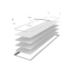 Noxion LED Panel Delta Pro V4 Aluminium/Metall Vit 29W 3700lm - 830 Varm Vit | 120x30cm - Dali Dimbar - UGR <22