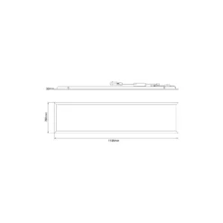 Noxion LED Panel Delta Pro V5 Highlum 36W 5040lm - 830-840 CCT | 120x30cm - UGR <19 - Sidelit - Philips Drivdon