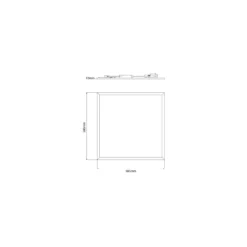 Noxion LED Panel Delta Pro V5 28W 3700lm - 830 Varm Vit | 60x60cm - UGR <19 - Sidelit - TRIAC Dimbar