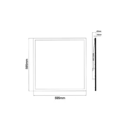 Noxion LED Panel Delta Pro V3 30W 3960lm - 830 Varm Vit | 60x60cm - UGR <22 - Philips Xitanium Drivdon - 3 Timmar Nödbelysning