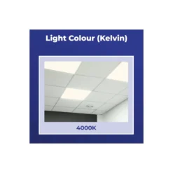 Noxion LED Panel Delta Pro V5 28W 3920lm - 840 Kallvit | 60x60cm - UGR <19 - Sidelit - Dali Dimbar