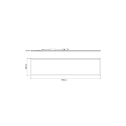 Noxion LED Panel Delta Pro V5 28W 3920lm - 840 Kallvit| 120x30cm - UGR <19 - Sidelit - TRIAC Dimbar