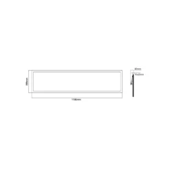 Noxion LED Panel Delta Pro V3 30W 4070lm - 840 Kallvit | 120x30cm - UGR <19 - Philips Xitanium Drivdon