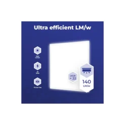 Noxion LED Panel Delta Value V5 Backlit 28W 3920lm 830/840 CCT | 60x60cm - < 22 - Philips Drivdon
