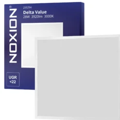 Noxion LED Panel Delta Value V5 28W 3920lm - 830-840 CCT | 60x60cm - Backlit - DALI Dimbar