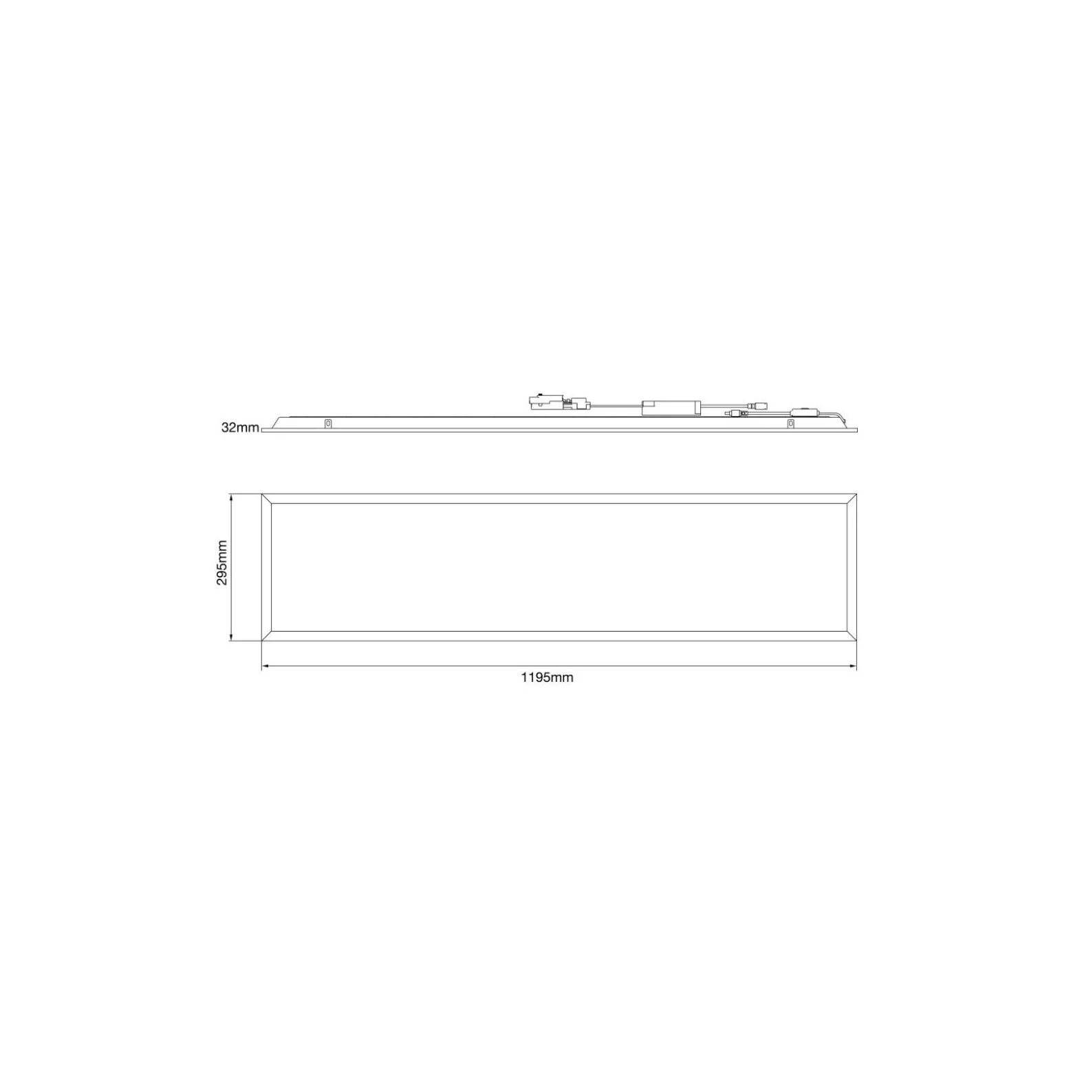 Noxion LED Panel Delta Value V5 28W 3920lm - 830-840 CCT | 30x120cm - UGR<19 - Backlit - TRIAC Dimbar