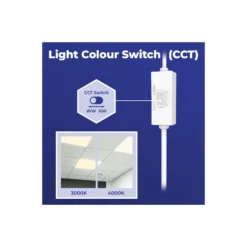 Noxion LED Panel Delta Value V5 28W 3920lm - 830-840 CCT | 30x120cm - Backlit - DALI Dimbar