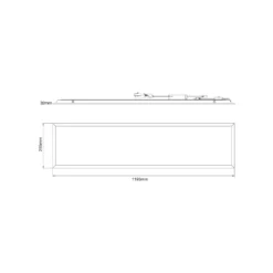 Noxion LED Panel Delta Value V5 Backlit 28W 3920lm - 830/840 CCT | 120x30cm - UGR <19 - Dali Dimbar