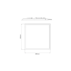 Noxion LED Panel Ecowhite V4.0 28W 3400lm - 840 Kallvit | 60x60cm - UGR <19 - Philips driver