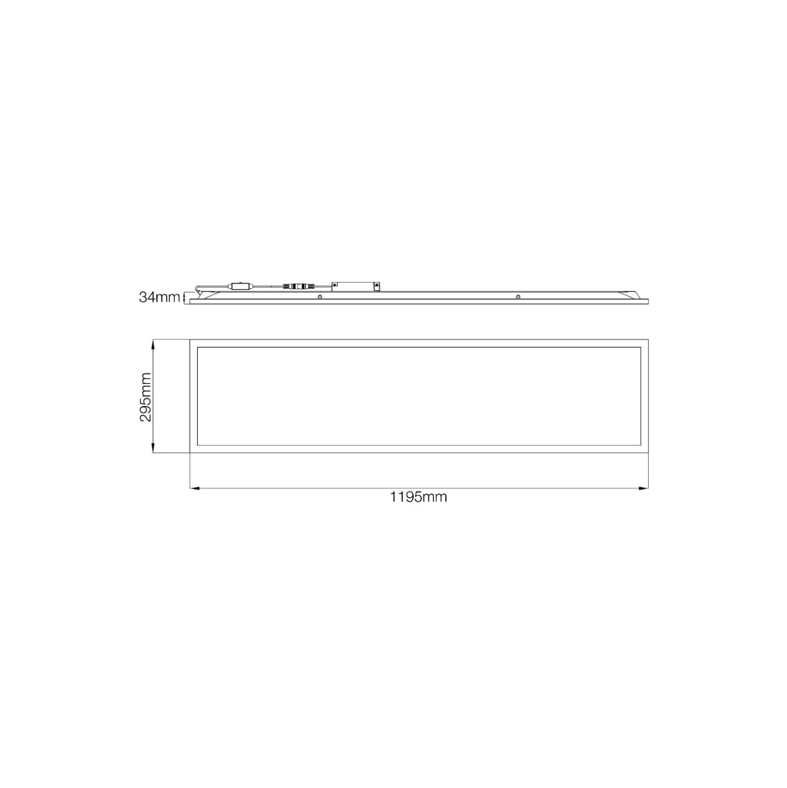 Noxion LED Panel Ecowhite V4.0 28W 3360lm - 830-840-865 CCT | 120x30cm - UGR <19