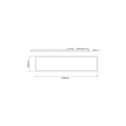 Noxion LED Panel Ecowhite V4.0 28W 3200lm - 830 Varm Vit | 120x30cm - UGR <19 - Philips driver