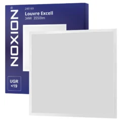Noxion LED Panel Louvre Excell G2 Gloss Reflektor 34W 3550lm - 830-840 CCT | 60x60cm - UGR <19 - Philips Xitanium Drivdon