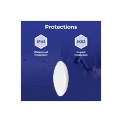 Noxion LED Plafond Corido V2 Vit 16W 1600lm 830-840-865 CCT | IP44 - Rörelse- och Ljussensor