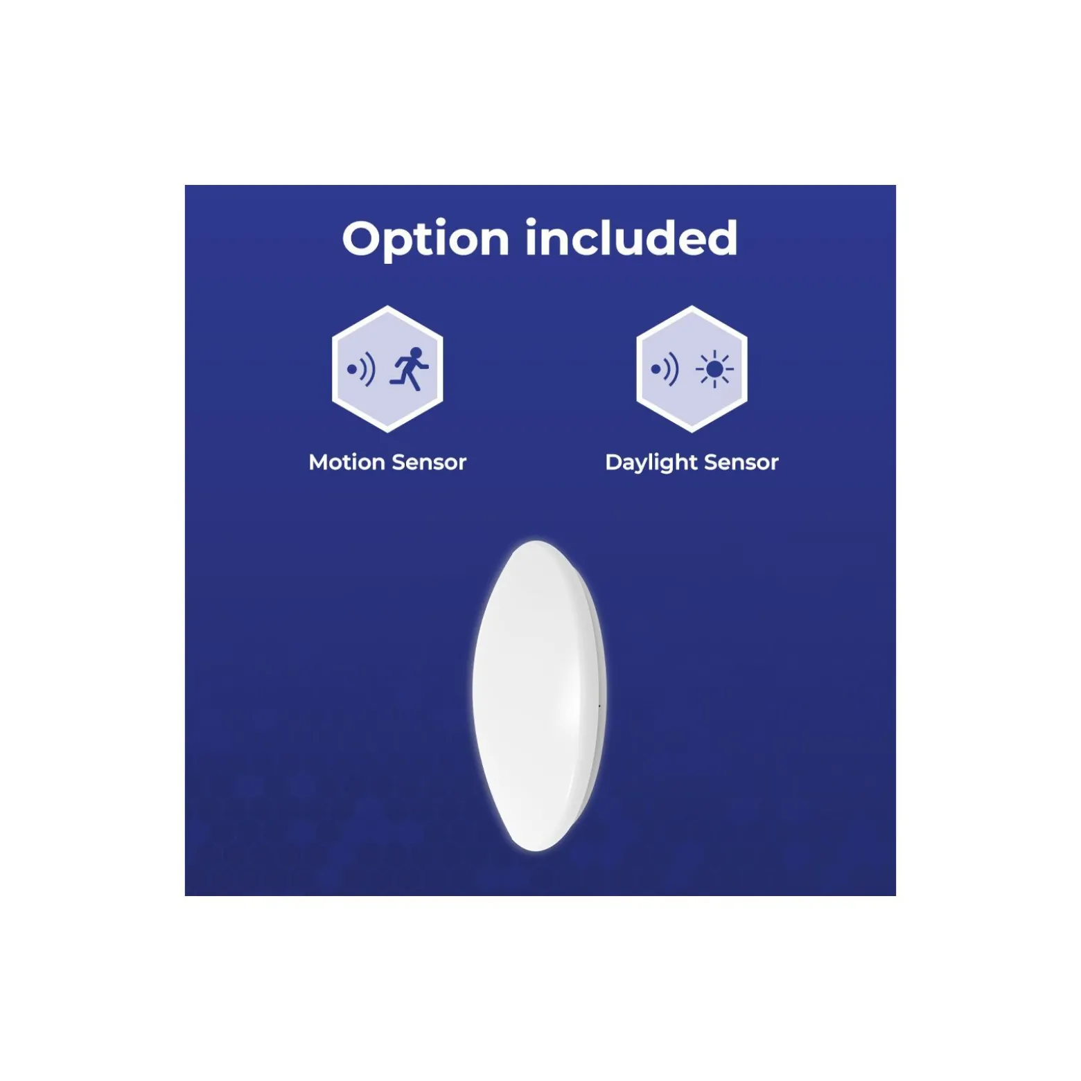 Noxion LED Plafond Corido V2 Vit 16W 1600lm 830-840-865 CCT | IP44 - Rörelse- och Ljussensor