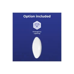 Noxion LED Plafond Corido V2 Vit 16W 1600lm 830-840-865 CCT | IP44 - Nöd 3h
