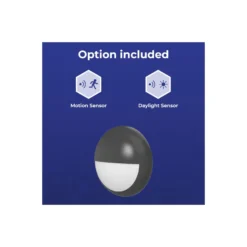 Noxion LED Plafond Pro V2 12/16/20W 2400lm - 830-840-865 CCT | 325mm - IP65 - Rörelse- och Ljussensor + Ögonlock Ring Svart
