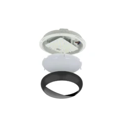 Noxion LED Plafond Pro V2 12/16/20W 2400lm - 830-840-865 CCT | 325mm - IP65 + Ögonlock Ring Svart