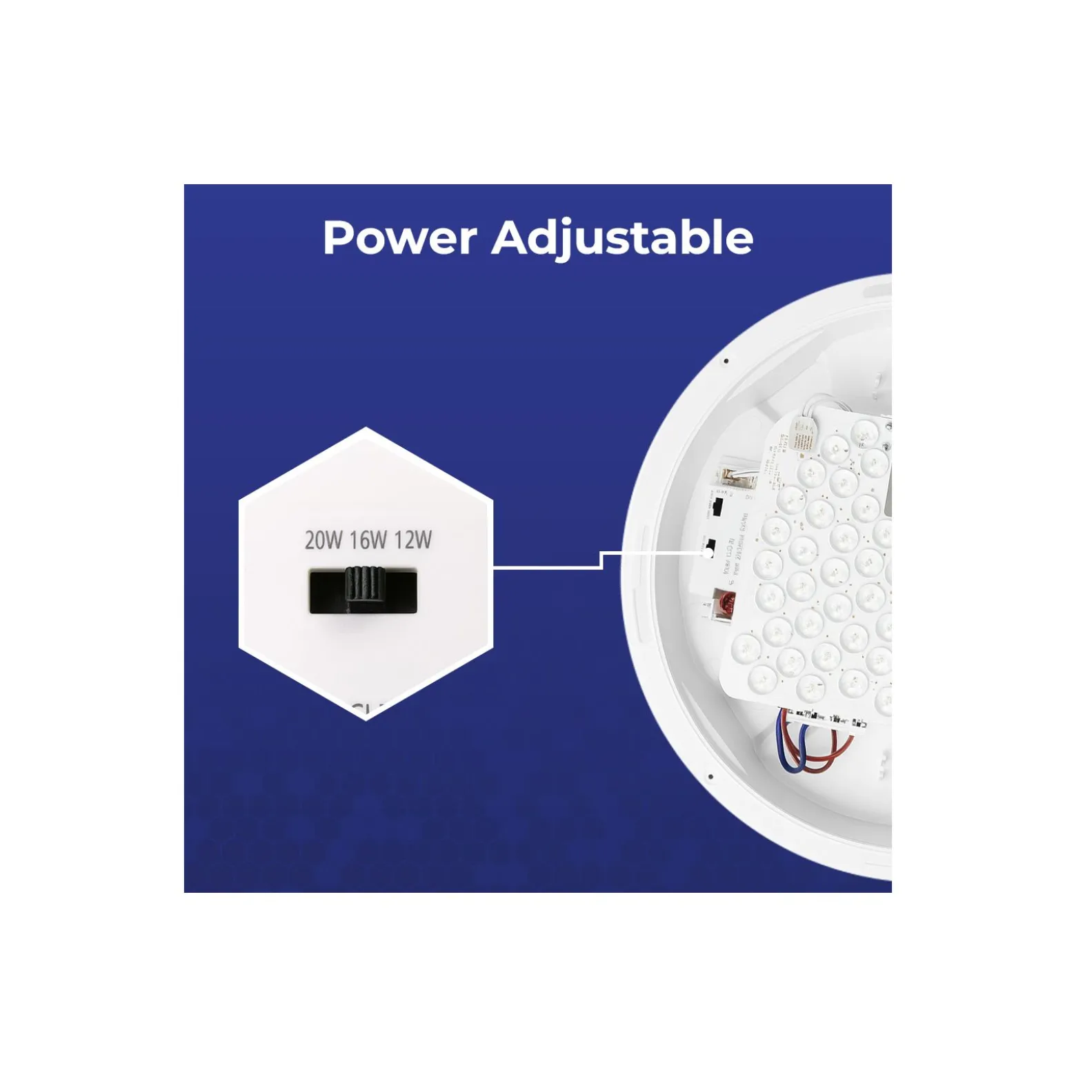 Noxion LED Plafond Pro V2 12/16/20W 2400lm - 830-840-865 CCT | 325mm - IP65 - Rörelse- och Ljussensor + Ögonlock Ring Vit