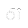Noxion LED Plafond Pro V2 12/16/20W 2400lm - 830-840-865 CCT | 325mm - IP65 - Rörelse- och Ljussensor - 3 Timmar Nödbelysning + Ögonlock Ring Vit