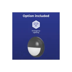 Noxion LED Plafond Pro V2 12/16/20W 2400lm - 830-840-865 CCT | 325mm - IP65 - 3 Timmar Nödbelysning + Ögonlock Ring Svart