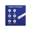 Noxion LED Rör T8 Avant (EM/Mains) Standard Output 19W 2300lm - 830 Varm Vit | 150cm - Ersättare 58W
