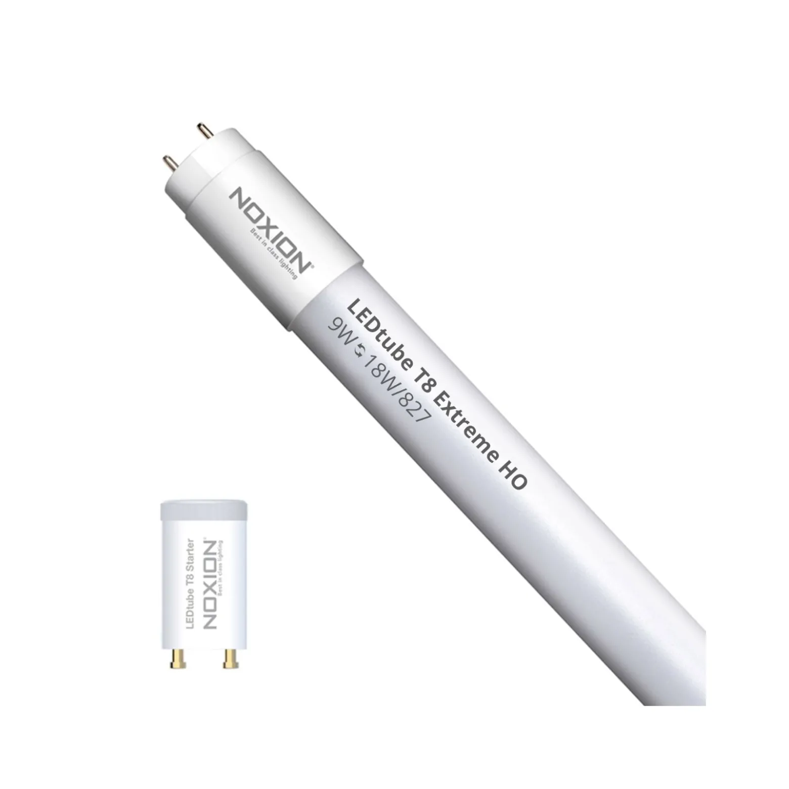 Noxion LED Rör T8 Avant Extreme (EM/Mains) High Output 8.2W 1150lm - 827 Extra Varm Vit | 60cm - Ersättare 18W
