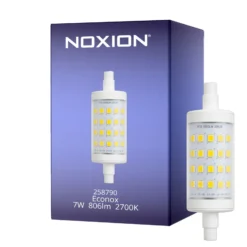 Noxion LED R7s 78mm Klar 7W 806lm - 827 | Ersättare 60W