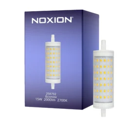 Noxion LED R7s 118mm Klar 15W 2000lm - 827 Extra Varm Vit | Dimbar - Ersättare 125W