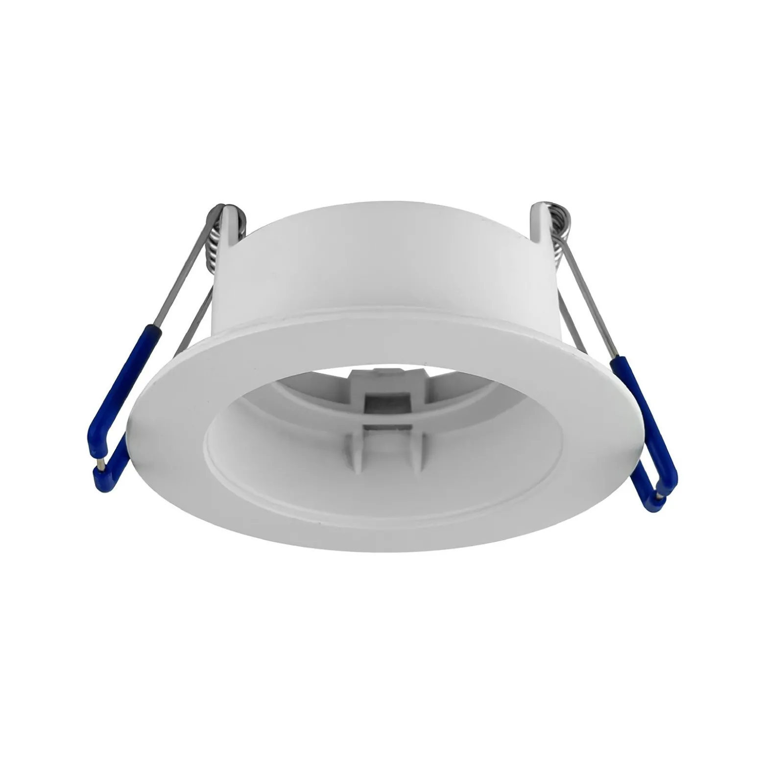 Noxion LED Spot Ares Djup ring Vit - med Inre Ring Silver | Utskärning 68mm - incl. GU10 Fitting