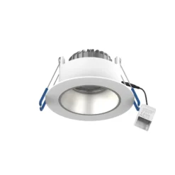 Noxion LED Spot Ares Djup Vit 6W 540lm 927-940 3CCT - med Inre Ring Silver | Utskärning 68mm