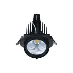 Noxion LED Spot Forza V2 Aluminium Svart 28/32/36/40W - 3300/3700/4100/4500lm 36D - 930-940-957 CCT | 160mm - Utskärning 145mm - Bästa Färgåtergivning