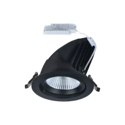 Noxion LED Spot Forza V2 Aluminium Svart 28/32/36/40W - 3300/3700/4100/4500lm 36D - 930-940-957 CCT | 160mm - Utskärning 145mm - Bästa Färgåtergivning