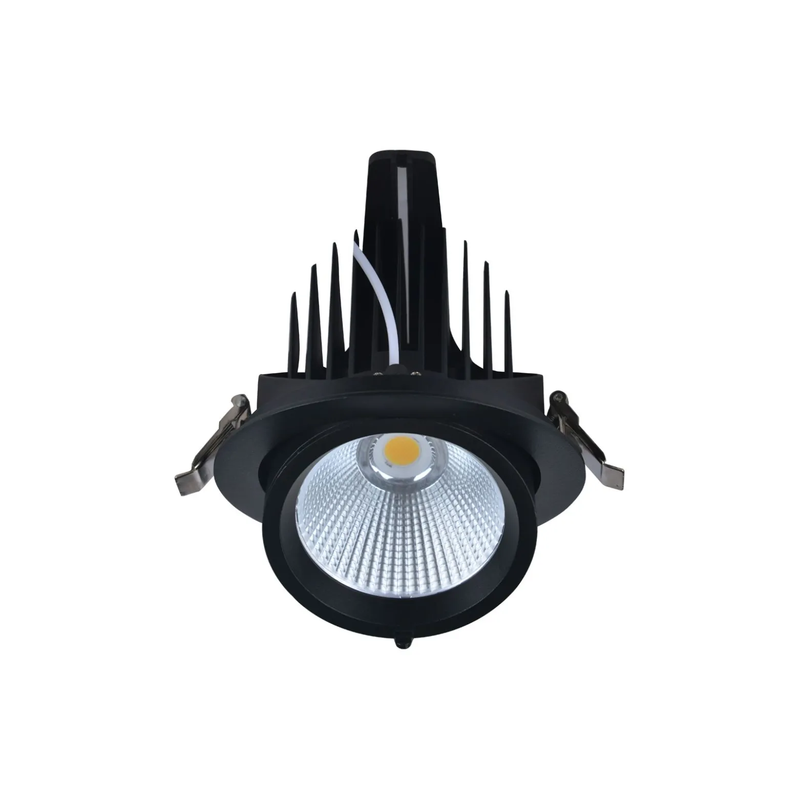 Noxion LED Spot Forza V2 Aluminium Svart 32W 3700lm 36D - 930-940-957 CCT | 160mm - Utskärning 145mm - Bästa Färgåtergivning