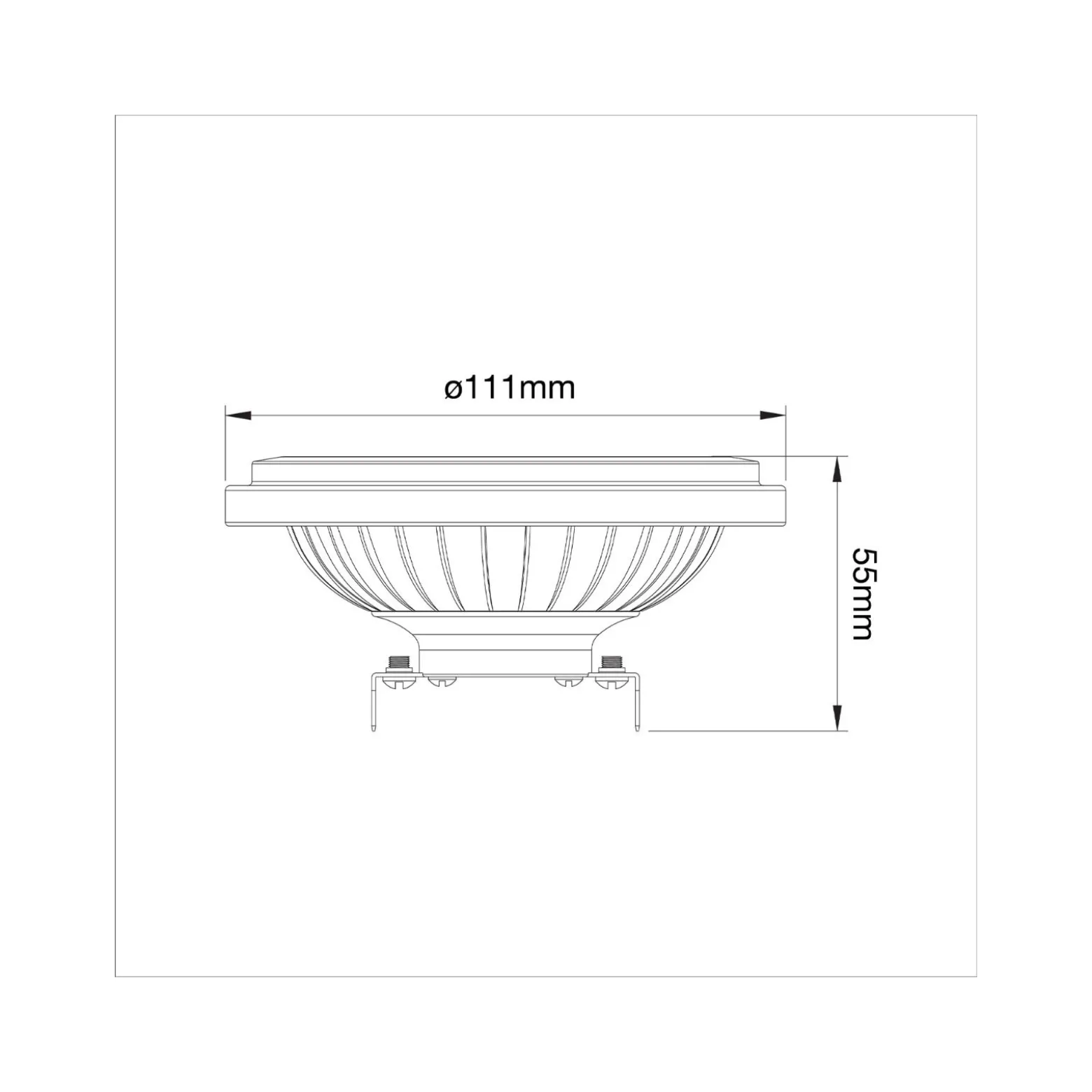 Noxion LED Spot G53 AR111 7.4W 450lm 40D - 927 Extra Varm Vit | Bästa färgåtergivning - Dimbar - Ersättare 50W