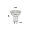 Noxion LED Spot GU10 PAR16 4W 345lm 36D - 827 Extra Varm Vit | Dimbar - Ersättare 50W