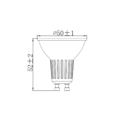 Noxion LED Spot GU10 PAR16 3W 230lm 36D - 830 Varm Vit | Dimbar - Ersättare 35W