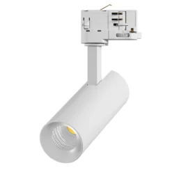 Noxion LED Spårbelysning 3-Fas Ecowhite Aluminium Vit 10W 840lm 36D - 830 Varm Vit