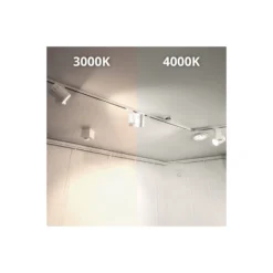 Noxion LED Spårbelysning 3-Fas Spot Stella Vit 24W 2000lm 50D - 930 Varm Vit | UGR <19 - Bästa Färgåtergivning