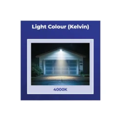 Noxion LED Strålkastare Beamy G3.1 Svart 30W 3300lm 110D - 840 Kallvit | IP44 - Rörelse- och Ljussensor - Symmetrisk
